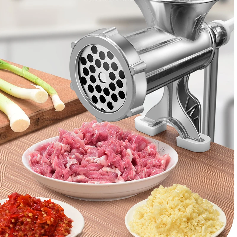

Multifunctional Meat Grinder Sausage Maker Aluminum Alloy Household Manual Sausage Filler Table Hand Crank Kitchen Tools