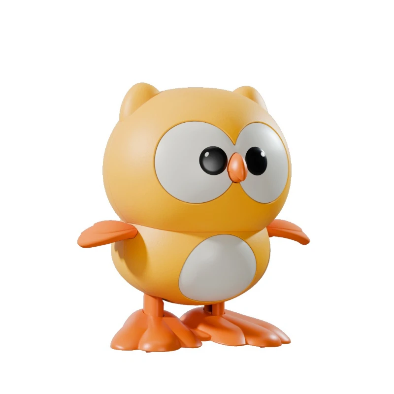 Заводные игрушки Jumping Owl, маленькие животные, которые можно бежать и перемещать, детские игрушки для малышей