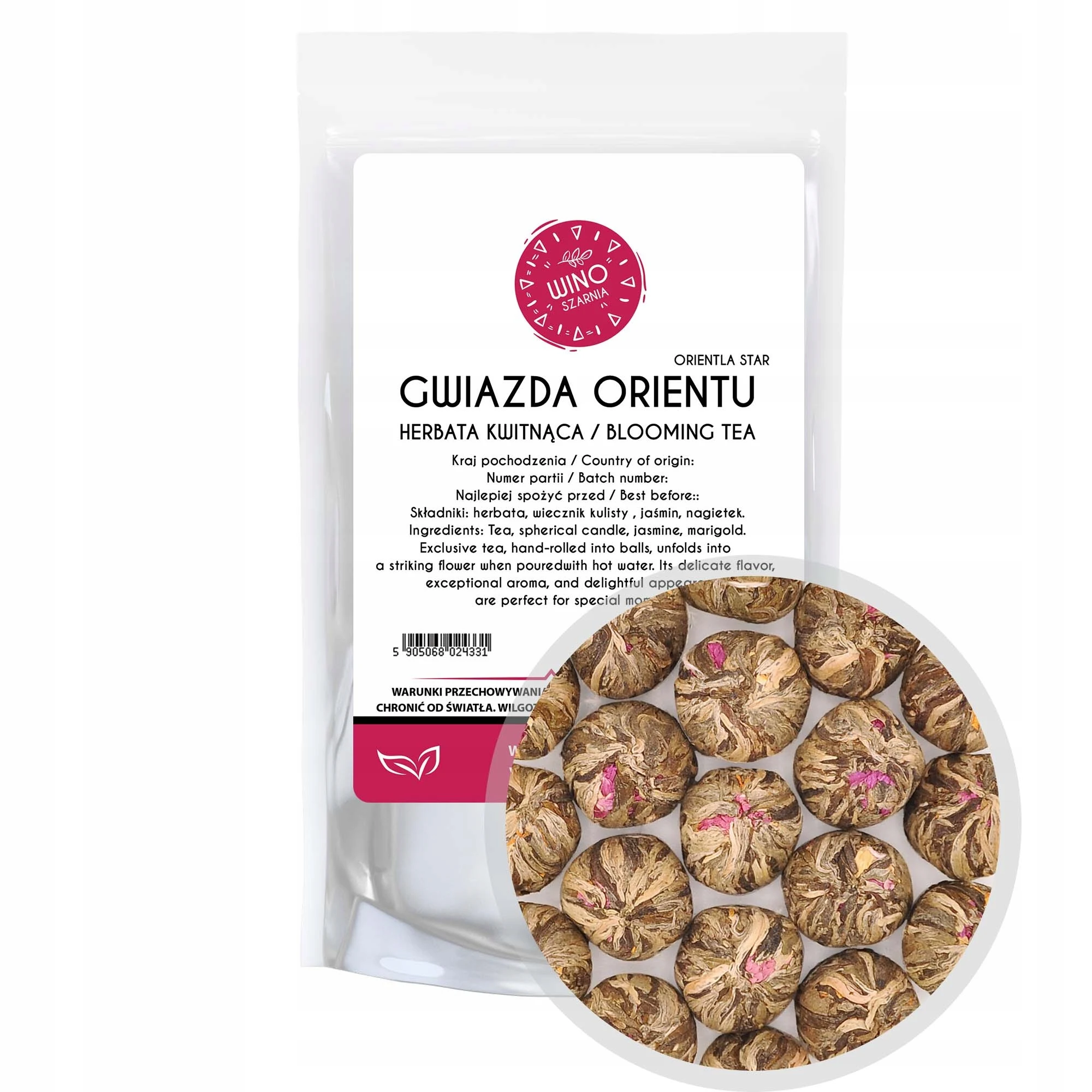 Herbata kwitnąca zielona Gwiazda Orientu - Oriental Star - 50g 19.00