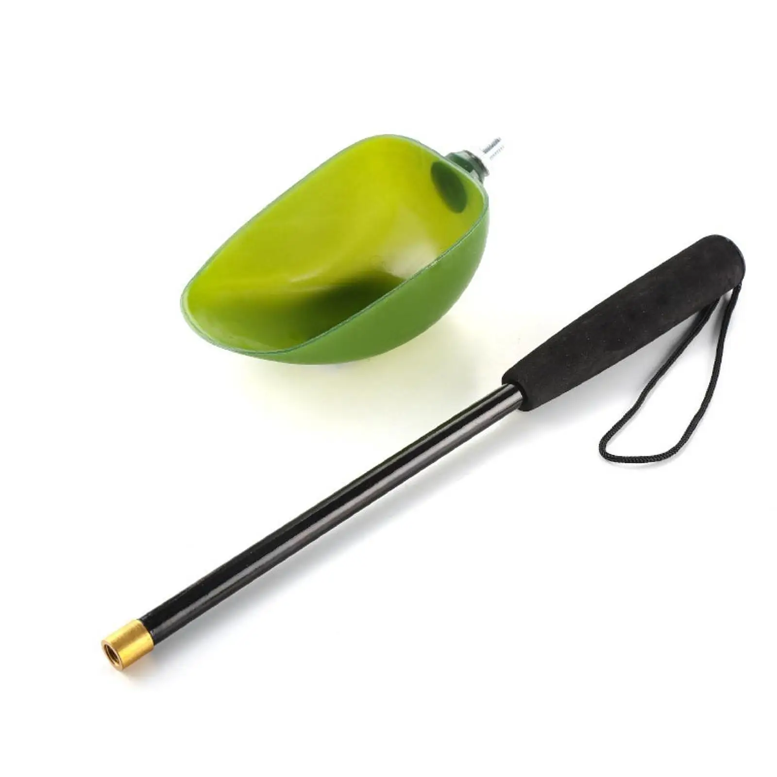 

Practical Fishing Lure Spoon Clip on Baiting Scoop Portable Handle for Carp Feeder Lures Preparation