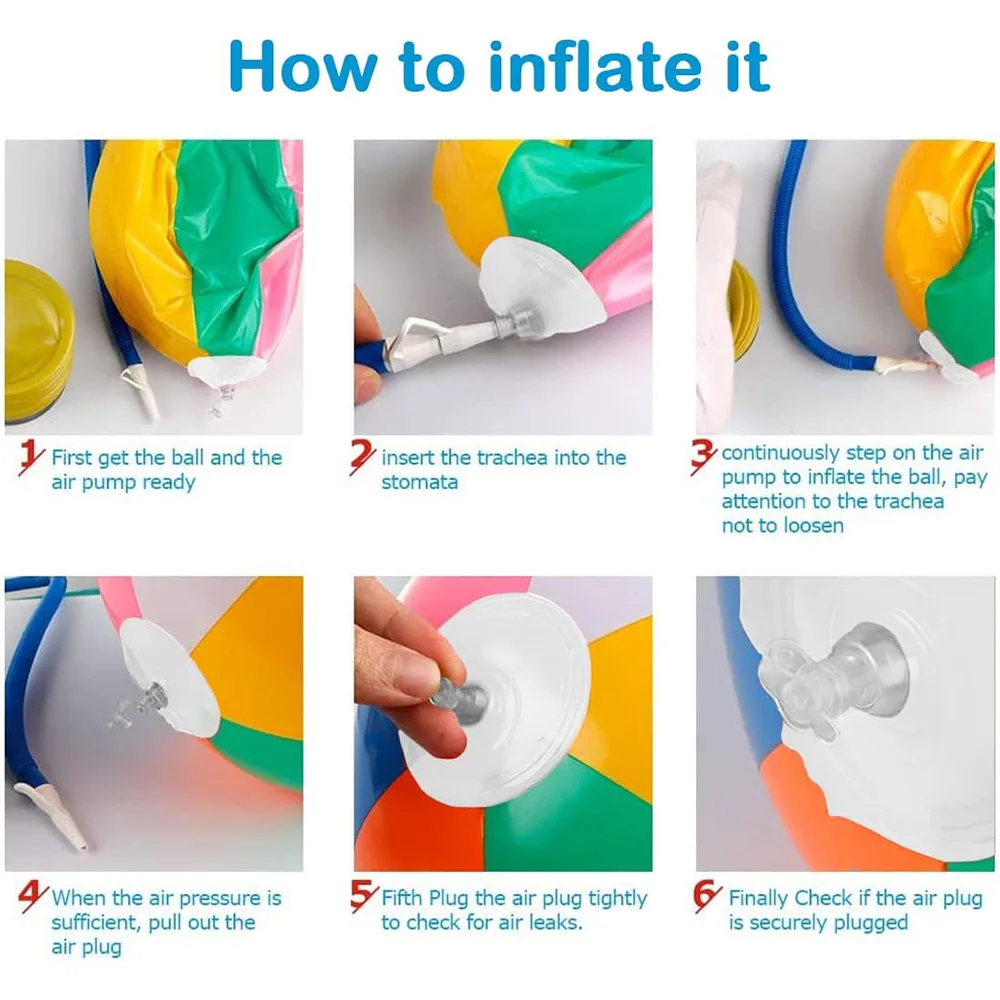 Ballon de plage gonflable coloré, 6 pièces, ballons de jeu d'eau pour piscine, Sports de plage, balle de douche, jouets amusants pour enfants