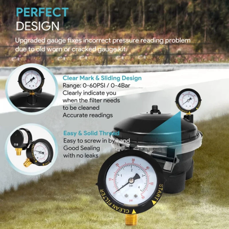 005-302-4300-03 Sostituisci il gruppo completo della cupola superiore della valvola dell'acqua Paramount con manometro e pausa