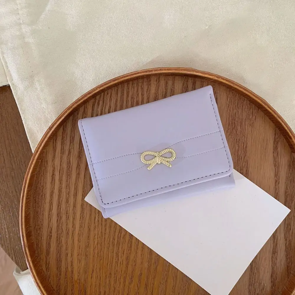 الكورية نمط محفظة صغيرة محمولة القوس بلون حامل البطاقة المحمولة خفيفة الوزن متعددة الوظائف منظم البطاقات حقيبة حامل البطاقة