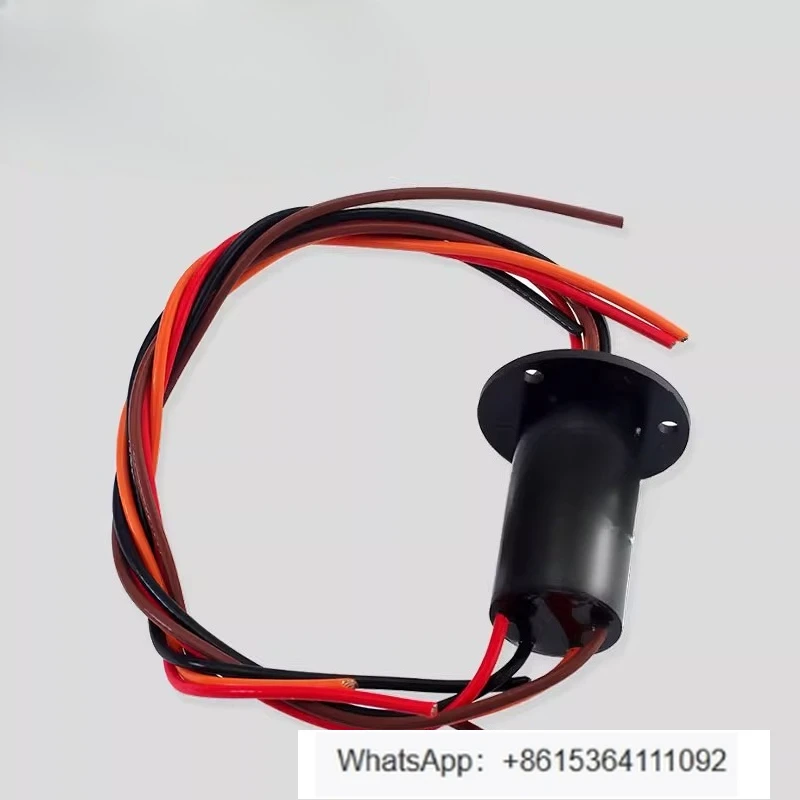 

Electric ring Conductive slip ring Carbon brush Electric brush Wind power rotating joint 4 wires 30A Diameter 31mm