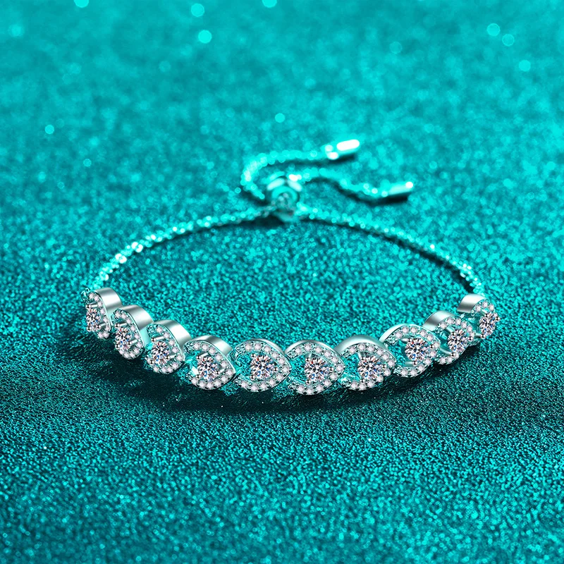 Platinum PT950 Stretch Adjustable Bracelet Light Luxury Fashion Personalized High Feeling Bracelet