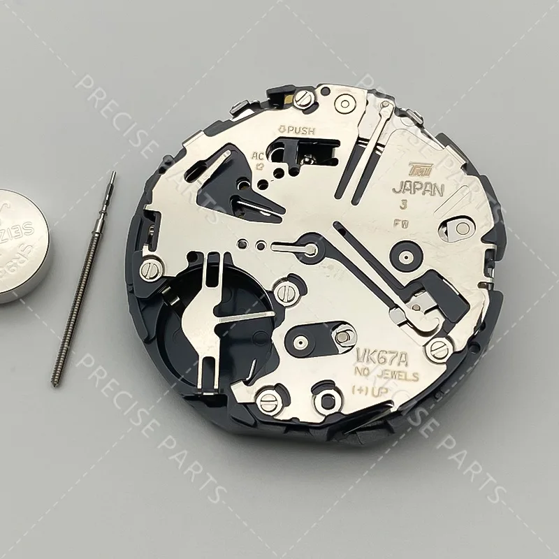 Accurate Timing VK67 Quartz Movement Movement Japanese TMI VK67A-3 Movement Chronograph, Brand New Genuine Product