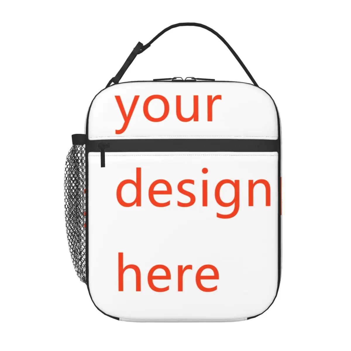 Customized Your OWN Design Insulated Lunch Bag Portable DIY Photo or Logo Meal Container Cooler Bag Tote Lunch Box