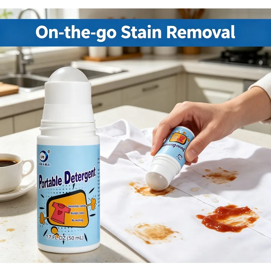 1/3pc Clothes Stain Removal Rolling Ball Portable Oil Stain Cleaning Detergent Decontamination Pen Cleaning Dust Cleaner Remover