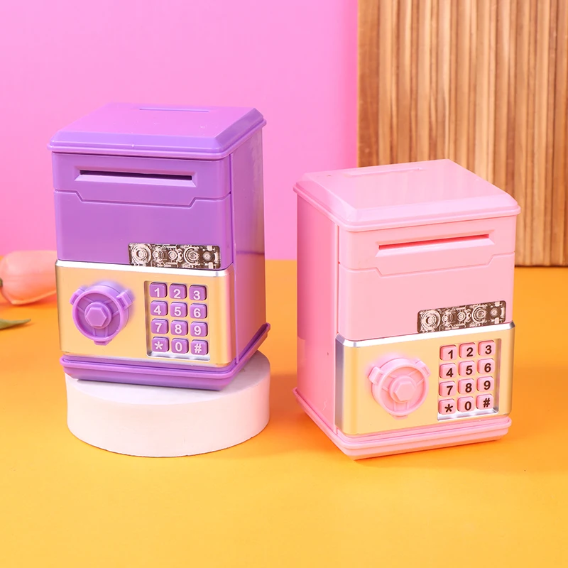 1-delig ATM Mini Cash Saving Spaarpot Nieuw wachtwoord Kinderspaarpot Financieel besparend speelgoed Kindcadeau voor jongens en meisjes