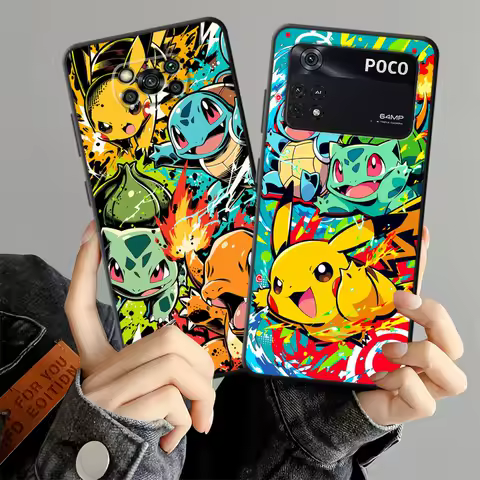 Cartoon Hot Pokemon Case for Xiaomi Poco F8 M3 M4 M7 Pro F1 C75 C71 C61 M5 F3 X3 X4 X5 X7 Pro C50 Funda Phone Cover