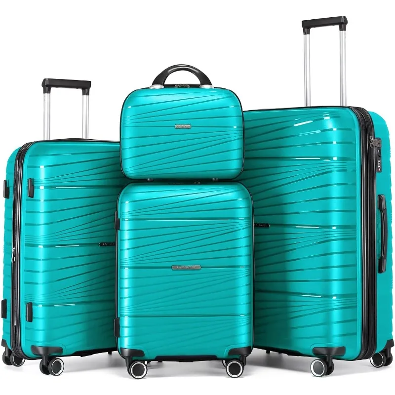 

LARVENDER Luggage Sets, Luggage 4 Piece Set, Expandable Set Clearance Suitcases with Spinner Wheels