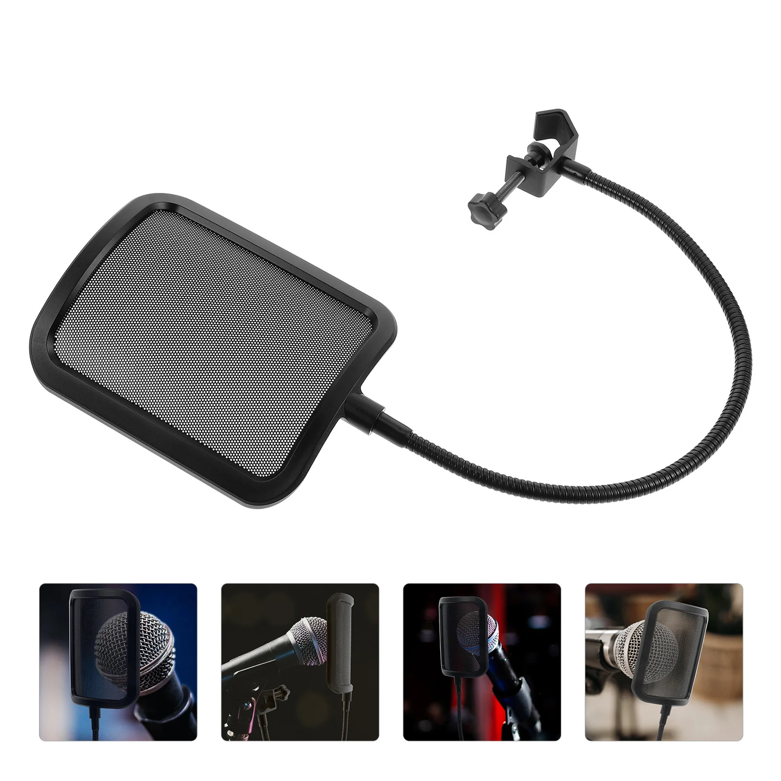 

Isolation Microphone Blowout Screen Lid Stainless Colander Metal Denoise Shield