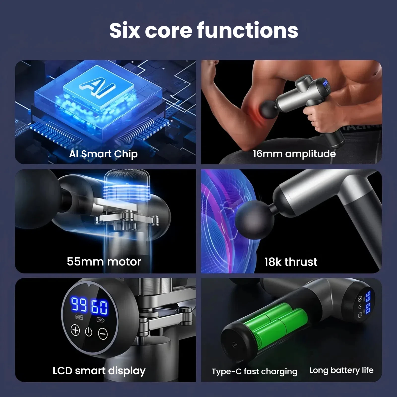 Shoulder Massager Gun Massage - Vibration Massage Gun recension och pris