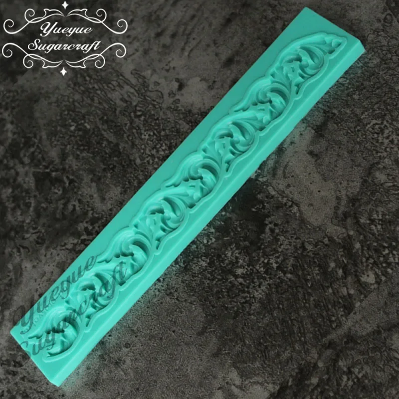 Yueyue Sugarcraft Border silicone mold fondant mold cake decorating tools chocolate gumpaste mold