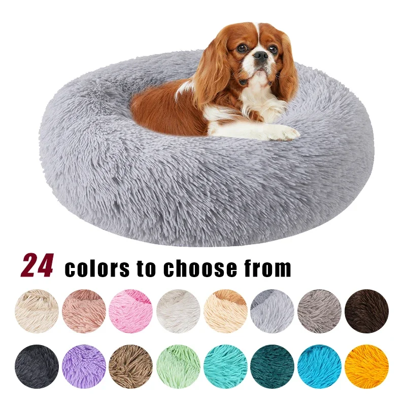 

Super Soft Dog Bed Plush Cat Mat Dog Beds for Small Medium Dogs Cats Hamster Rabbit Bed Labradors House Round Cushion Pet Items