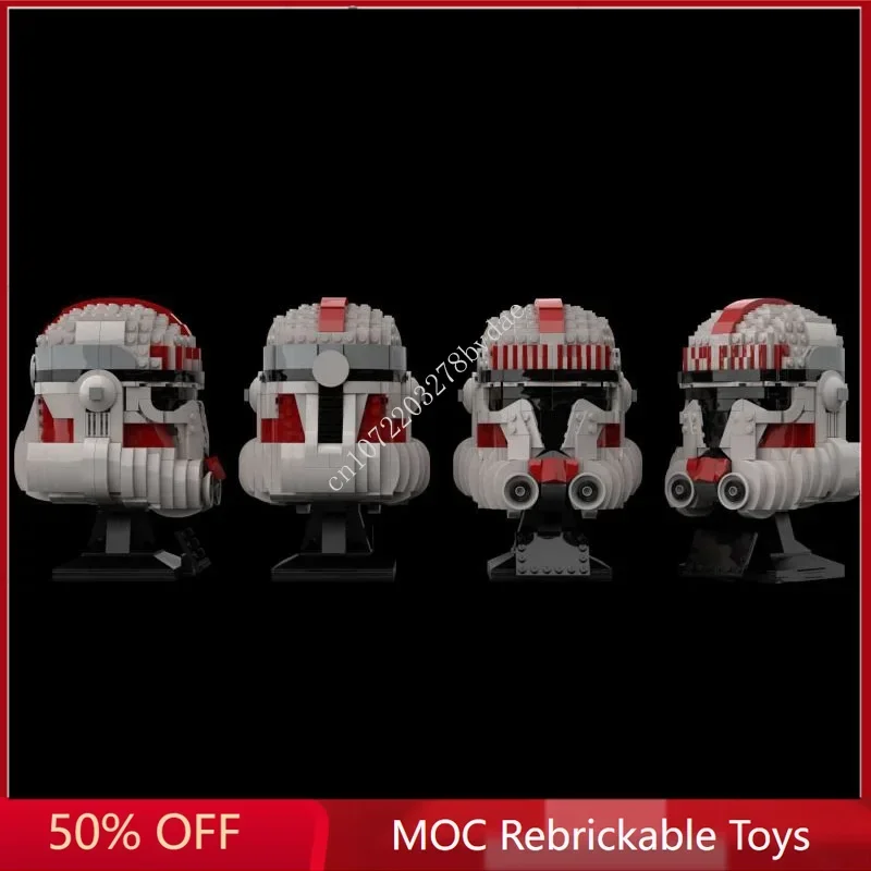 920PCS Star Plan MOC Helmet Shock trooper MOC Space Battle Model Building Block Architecture Education Assembly Model Toy