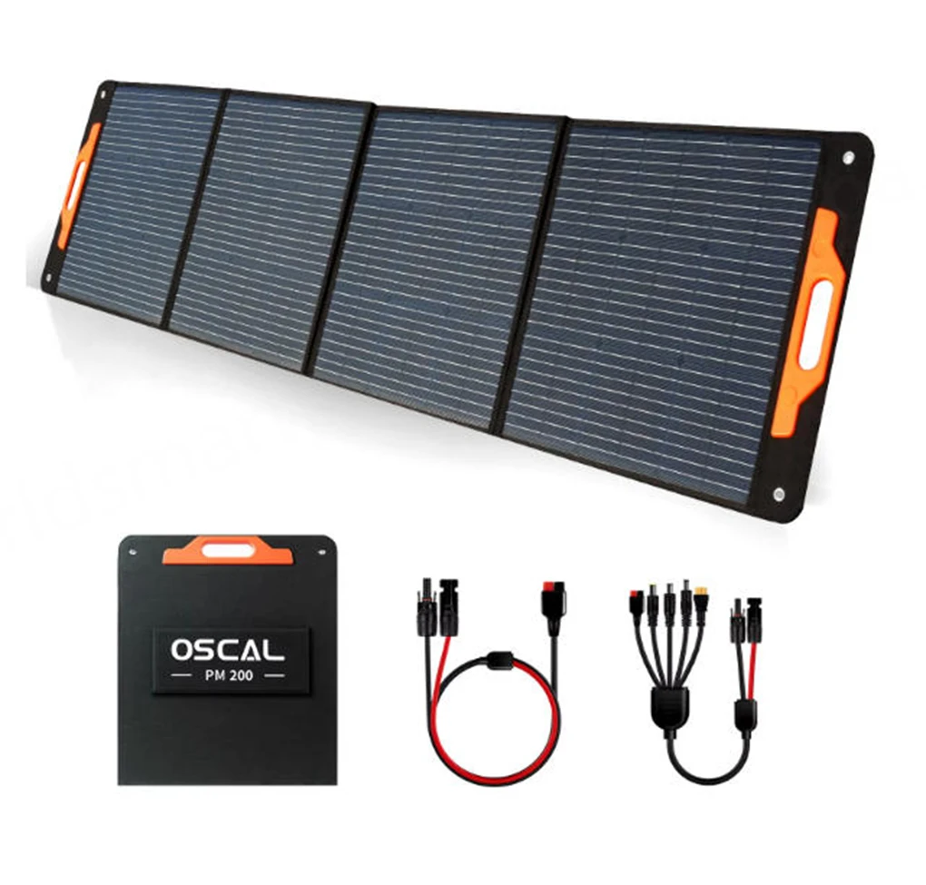 Foldable Universal Solar Panel 200W Power Station Outdoor Camping Solar Panel