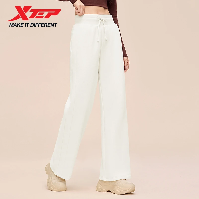 Xtep Trousers For Women 2025 Winter New Arrival Jogging Leisure Comfortable Cotton Street Style Sporty Sweatpants 875428630148