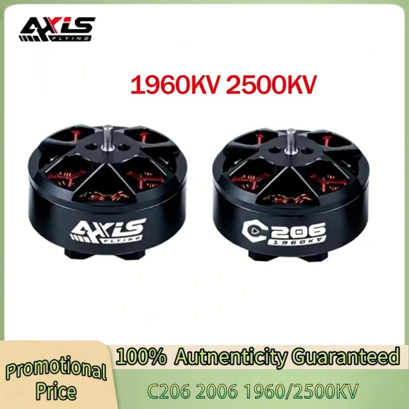 

Axisflying C206 2006 1960KV 2500KV FPV Brushless Motor 6S Lipo 1.5mm Shaft for RC FPV 3.5inch Duct Circle Drones DIY Parts