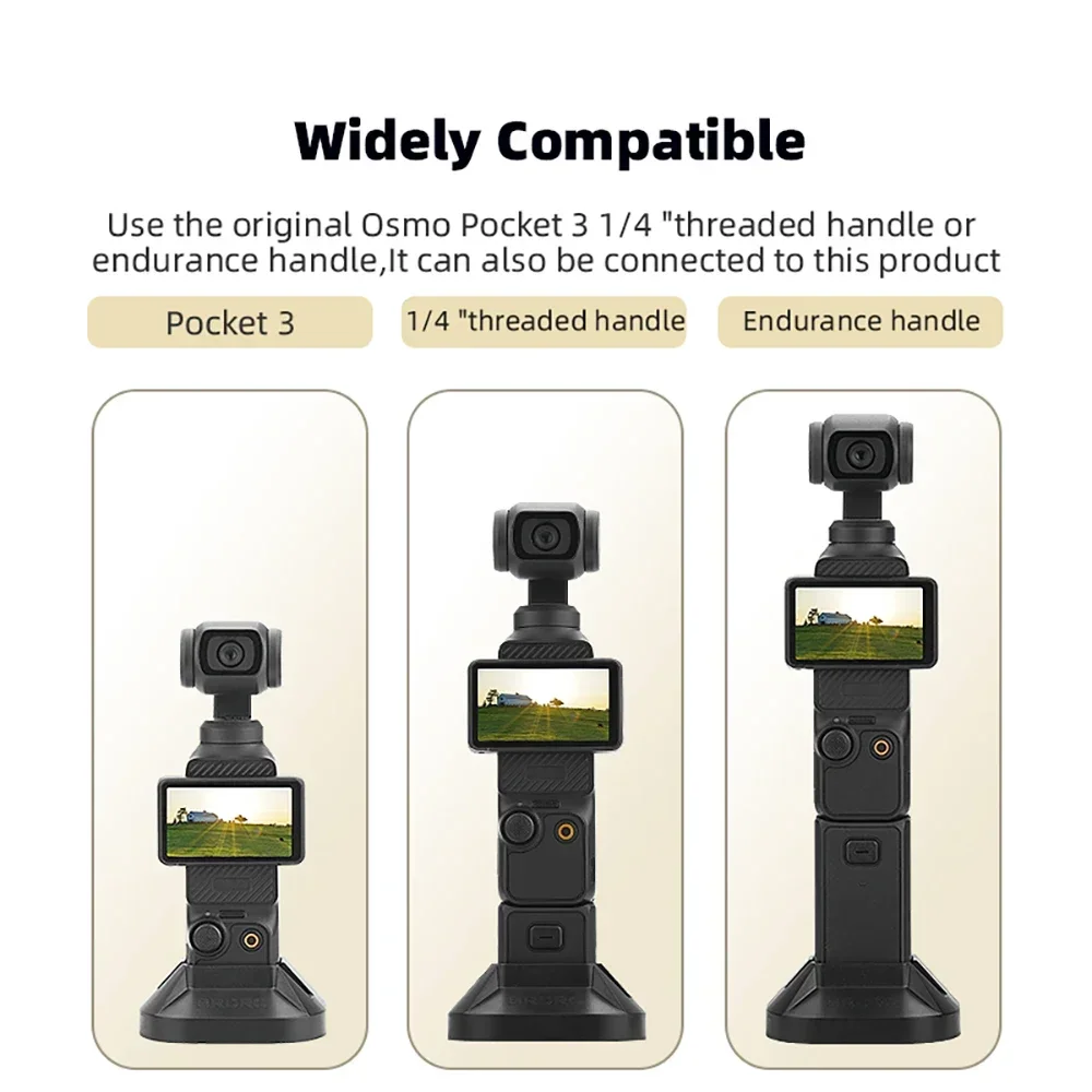 ตัวขยายฐานกล้องกีฬากันลื่นสำหรับกล้อง Dji Osmo Pocket 3ขากล้องมือถือ