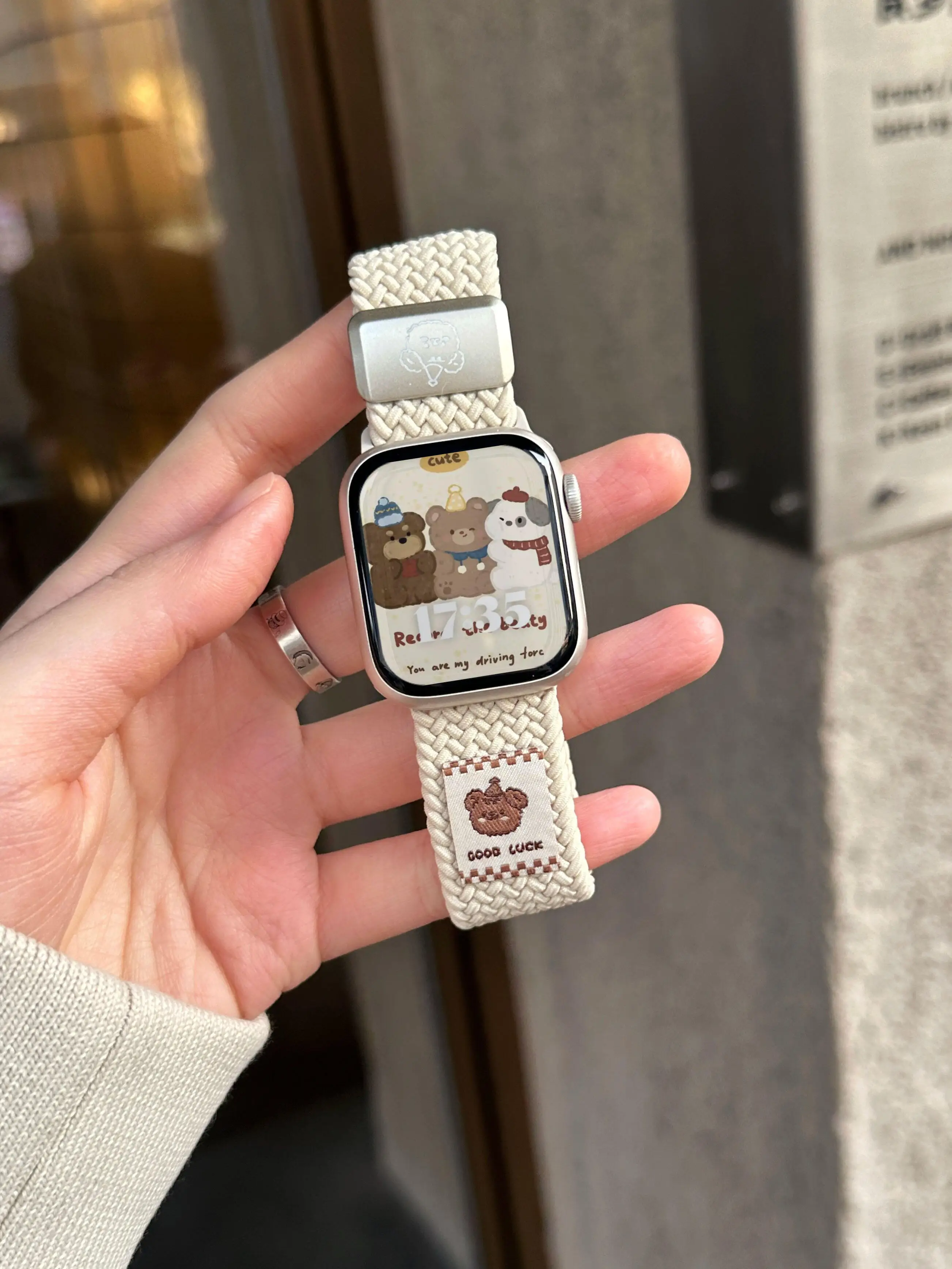 Magnetic Elastic FORCE ไนลอนสําหรับ Apple Watch band ผู้หญิง 10/9/8/7/6/5/4/3/2 SE 38 มม.40 มม.41 มม.42 มม.44 มม.45 มม.46 มม.49 มม.