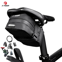 X-TIGER Bicycle Saddle Bag Mini Portable Tail Bag MTB Mountain Road Bike BagStorage Reflective Cycling Accessorie
