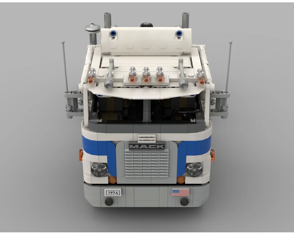 MOC-213801 Mack Cruise-Liner Cabover Truck Building Blocks Model, 1265PCS, Kids Birthday Gift, Educational Toy for Boys - view 3