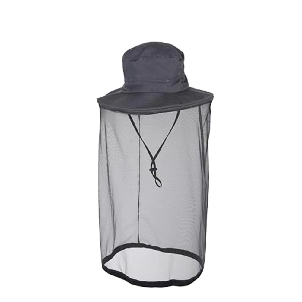 Sun Protection Boonie Hat Ultra Fine Mesh Net Face Neck For Beekeeping Fishing Jungle Exploration Hiking Gear