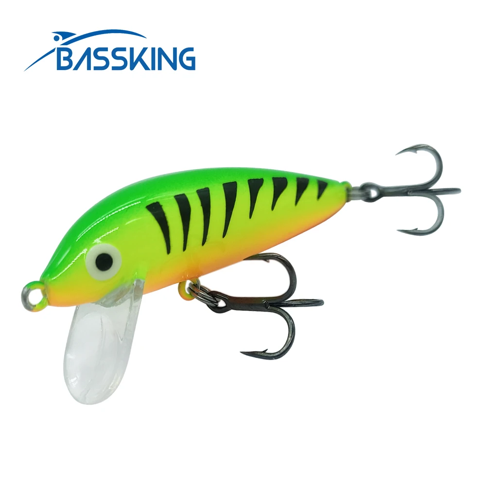 BASSKING Minnow Sinking Fishing Lure Freshwater Small Hard Bait 50mm 5g Artificial Mini Swimbait Trout Wobblers Leurre Pescar