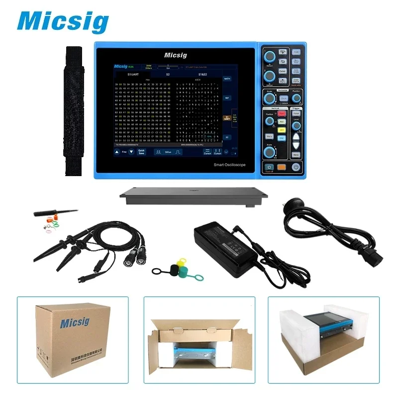 Micsig 휴대용 디지털 오실로스코프, STO2302C, 300MHz, 2GSa/S