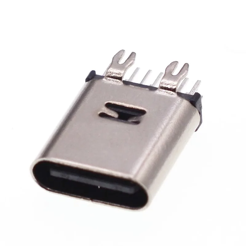 USB 3.1 Connector Type C 14PIN Female Socket Vertical Harpoon Foot 3A High Current Fast Charging For Electric Toys, Small Fans