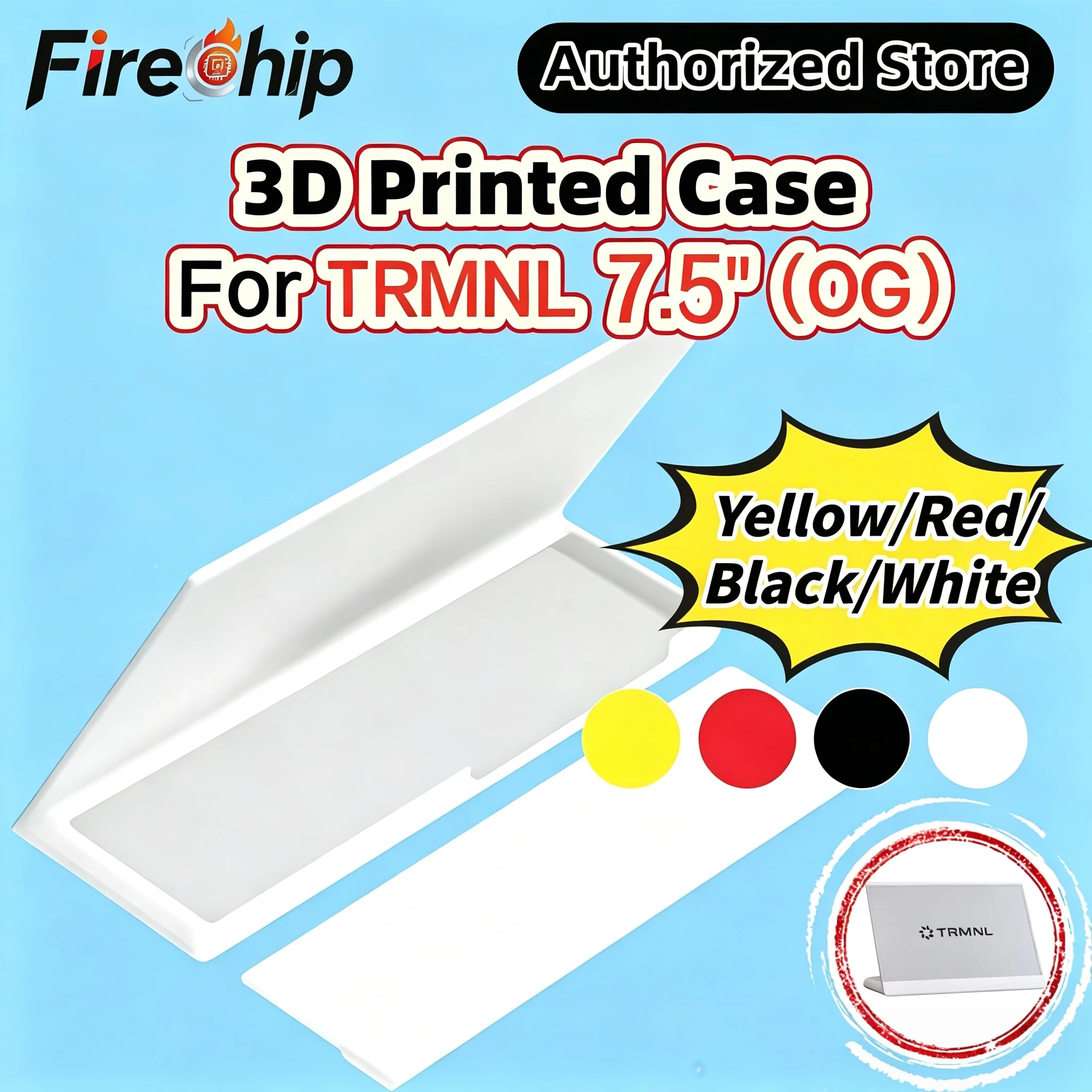 3D‑Printed L‑Shape Enclosure Case for Seeed TRMNL 7.5