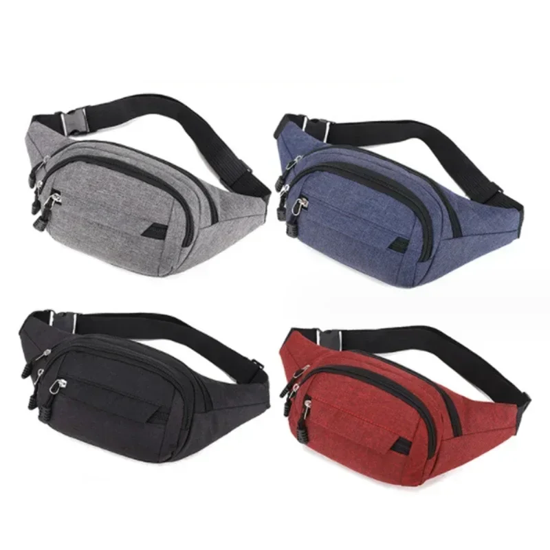 Practical Outdoor Sports Bag Canvas Pouch Korean-style Waist Fanny Crossbody Male Banana