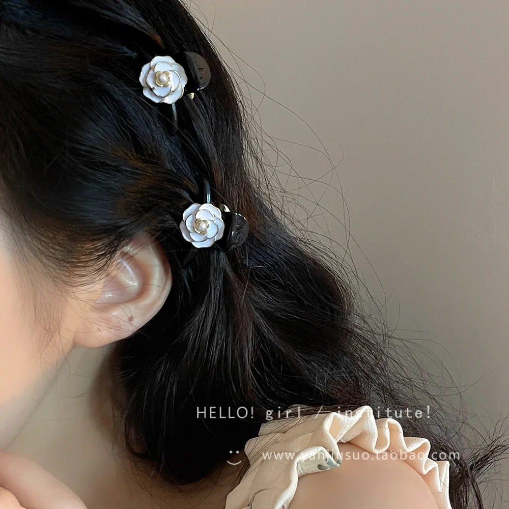 Flower Clip for Hair Banana for Hair Ladies Flower Crab Barrette Buckle for Hair Small Hairpins for A Woman Japanese Accessories