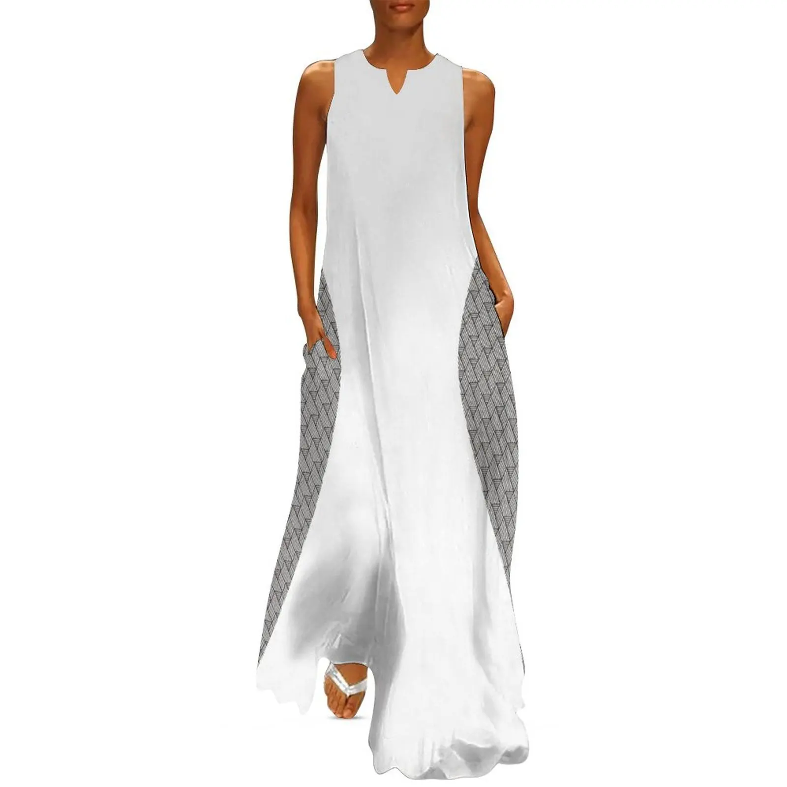 

Optical Illusion slimming sculpting body-shaping scandinavian the nordic Long Dress dresses women summer 2025