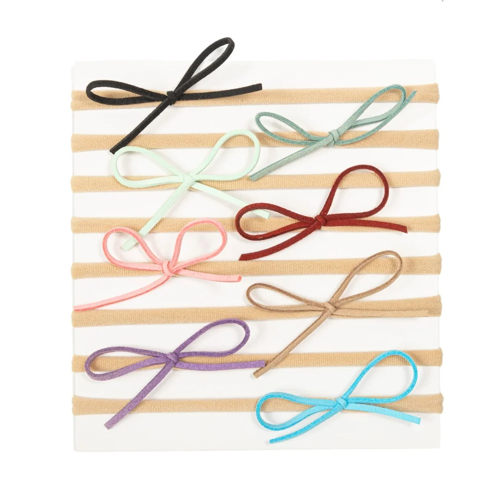 

10pcs/set Baby Bow Headband Nylon Headbands Nylon Hair Bands for Children Girls Soft Hairband Newborn Hair Accessories Toddler