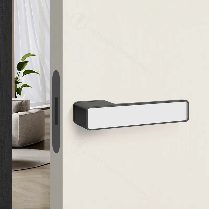 Minimalist Ecological Magnetic Silent Door Lock Integrated Bedroom Indoor Room Wooden Door Lock