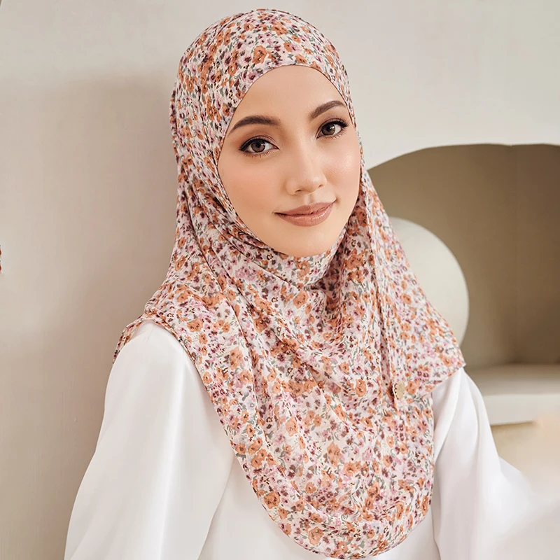 Print Chiffon Hijab Women Heavy Chiffon Bubble Scarf Leopard Popular Headscarf Wraps Bufanda Tudung Bawal