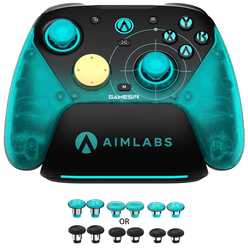 

8K PC Wireless Controller – 8000Hz Polling, TMR Joysticks, Hall Triggers, Gyro, Macro Buttons, Dual Rumble