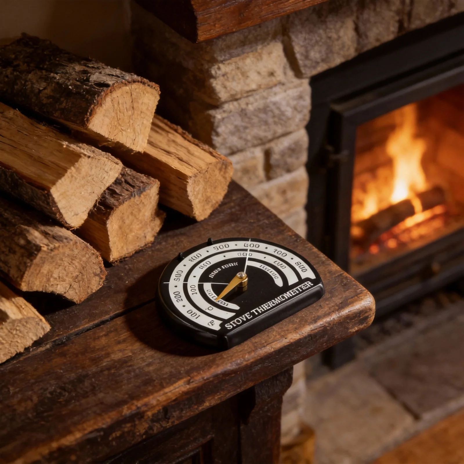 

Термометр для дровяной горелки с магнитной задней частью и большим циферблатом для точного мониторинга температуры и улучшения эффективности плиты