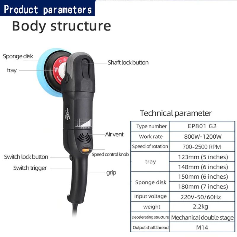 Dazzle beauty electric concentric polishing machine car beauty polishing sandpaper machine tool paint cosmetic scratch repair