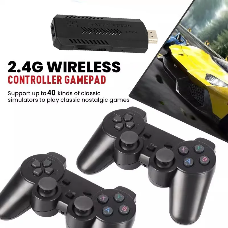 وحدة تحكم ألعاب فيديو تلفزيونية ريترو X2 Plus 4K Game Stick مدمجة في 30000+ ألعاب HD مخرج مشغل ألعاب لاسلكي