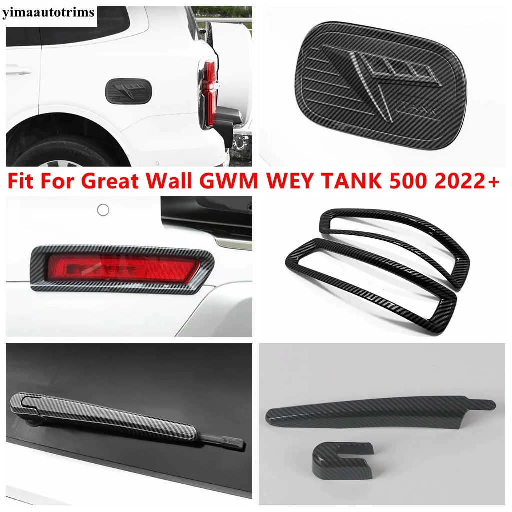 

Rear Fog Light Lamp / Window Wiper / Fuel Oil Tank Cap Cover Trim ABS Accessories For Great Wall GWM WEY TANK 500 2022 2023 2024