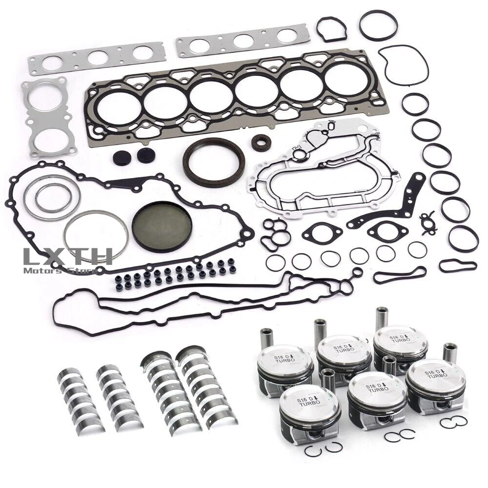 Engine Overhaul Pistons Bearings Kit A30750892 A30750893 A30750894 For Volvo S60 S80 V60 XC60 3.0 T6 B6304T