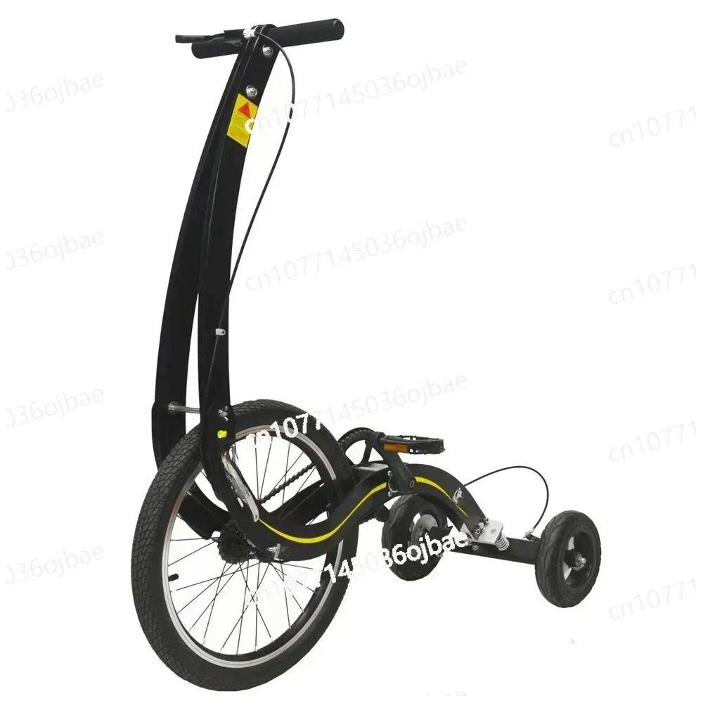 20 Inch Large Wheel Folding Fitness Standing Bike, Full Body Exercise, Half Bike Exercise, Balance Training