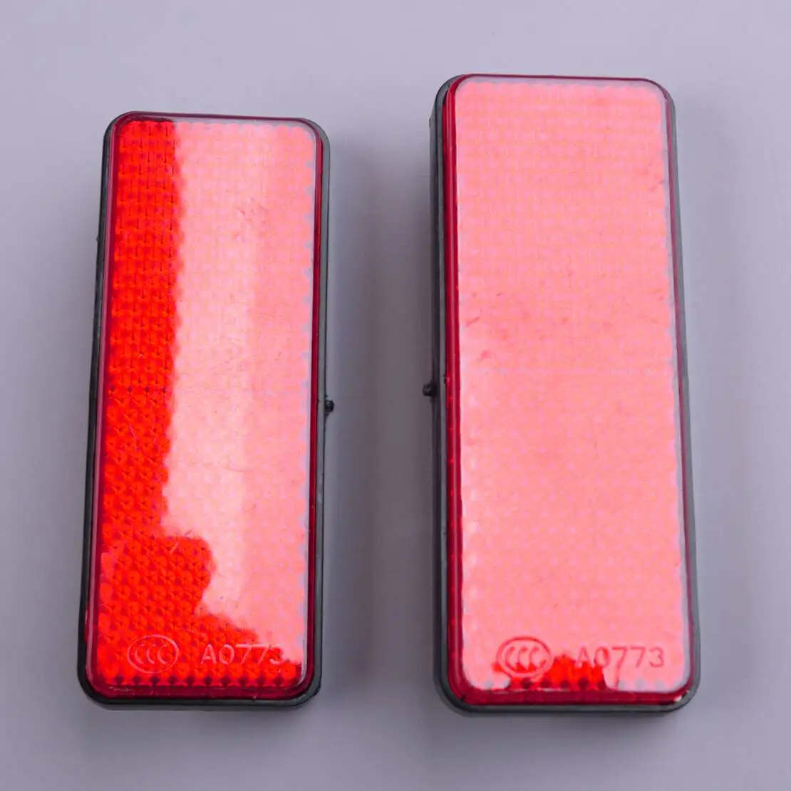 

12V 1 Pair Red Front Fork Leg Reflective Reflector Fit for Car ATV Motorcycle Dirt Bikes Trailers