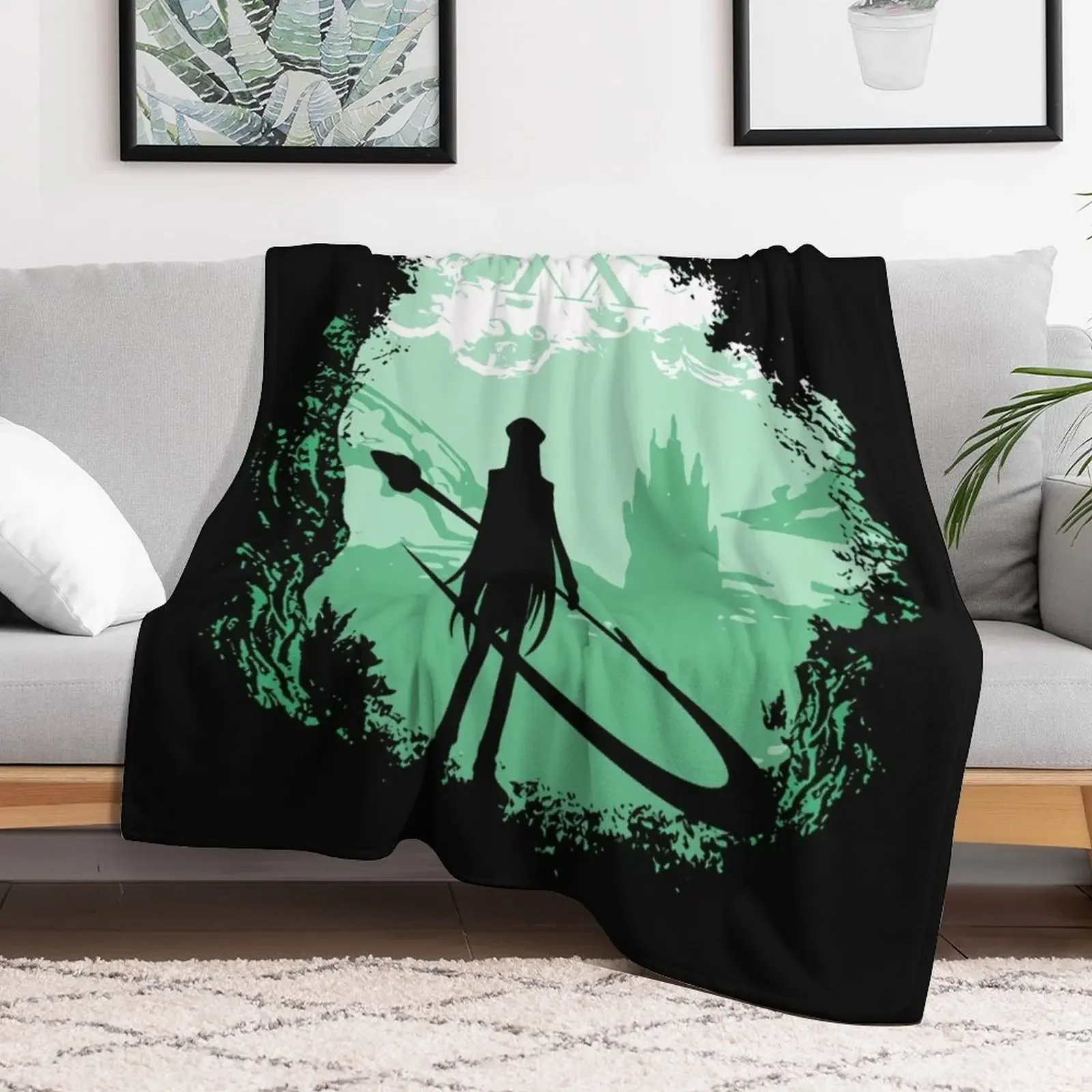 anime hunter x Throw Blanket Cute Plaid Furrys Blankets