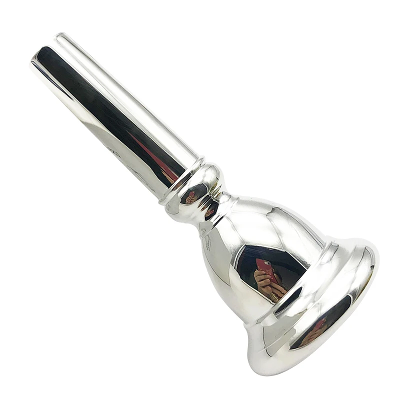 Euphonium mouthpiece pure copper silver-plated mouthpiece professional performance-grade mouthpiece musical instrument accessori