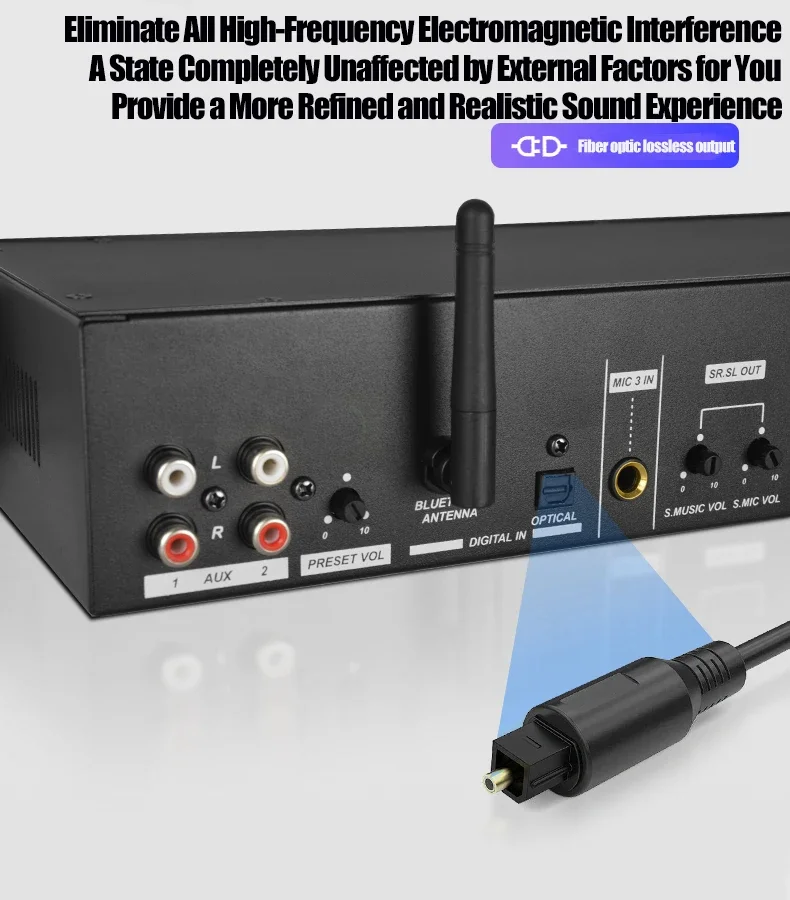 Paulkitsons LD300 Anti-Howling-Funktion Neue Effektprozessoren mit Reverb Bluetooth 5.2 Geeignet für Heim-KTV-Bühnenauftritte – Detail 10