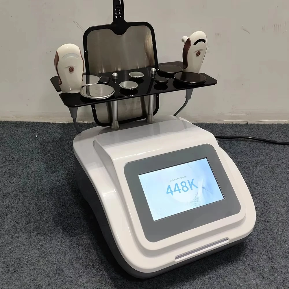 448KHZ Tecar Therapy RET CET JDM Diathermy Machine Pain Relief Body Sliming Weight Loss Skin Deep Health Care System Portable kk